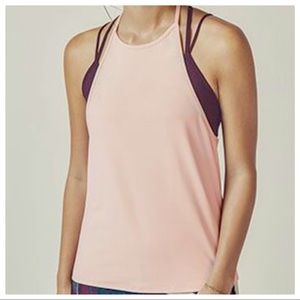 Pink Fabletics Ciara Tank — string T back